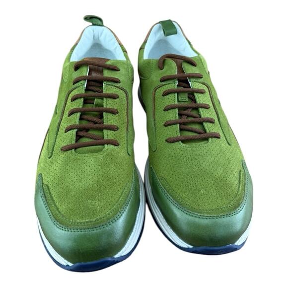 Galizio Torresi Men’s Designer Leather Casual Sneakers size 8.5-9|42 EU - Picture 4 of 9